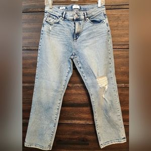 Cropping denim
